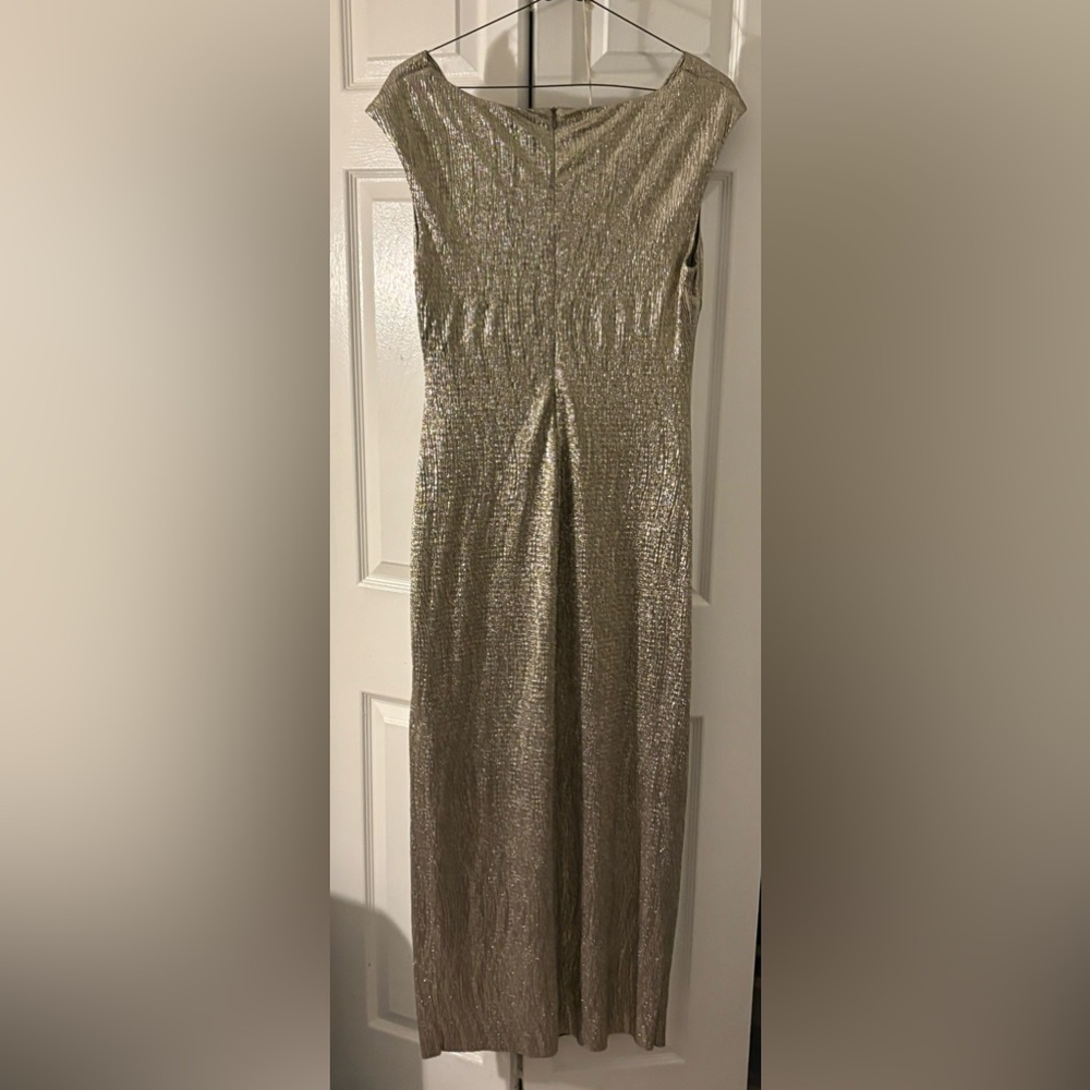 Gold maxi sleeveless dress